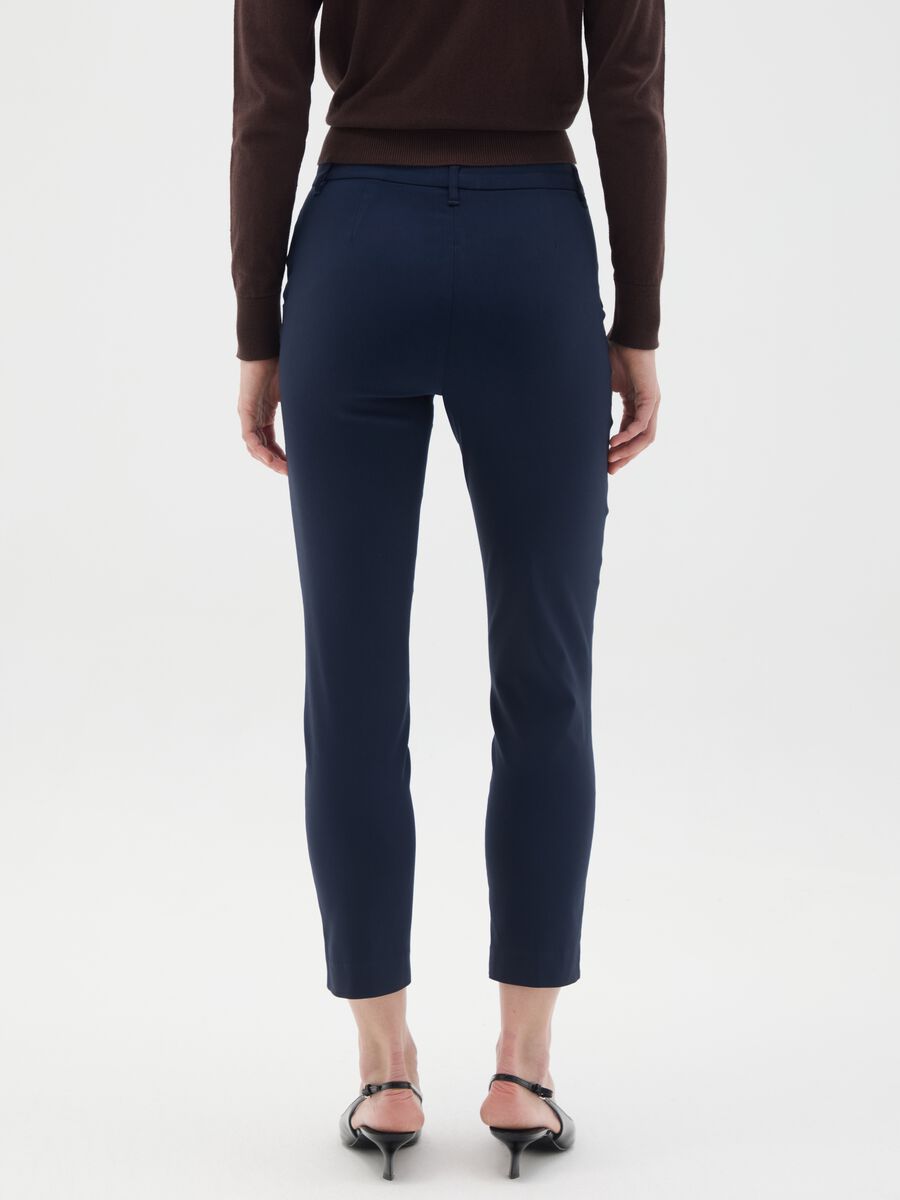 Slim Fit Blue Blend Trousers_2