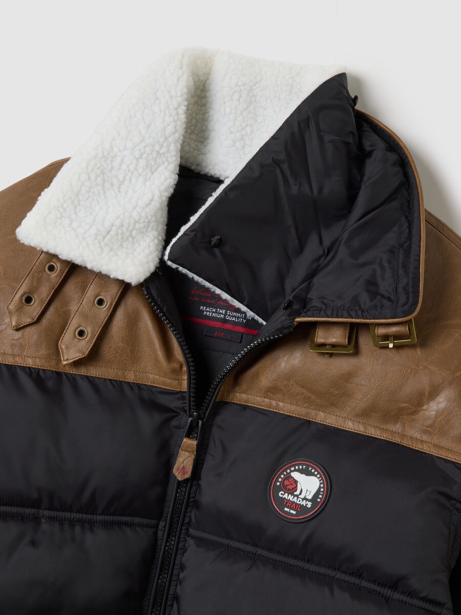 Multicolour padded jacket with zip_5