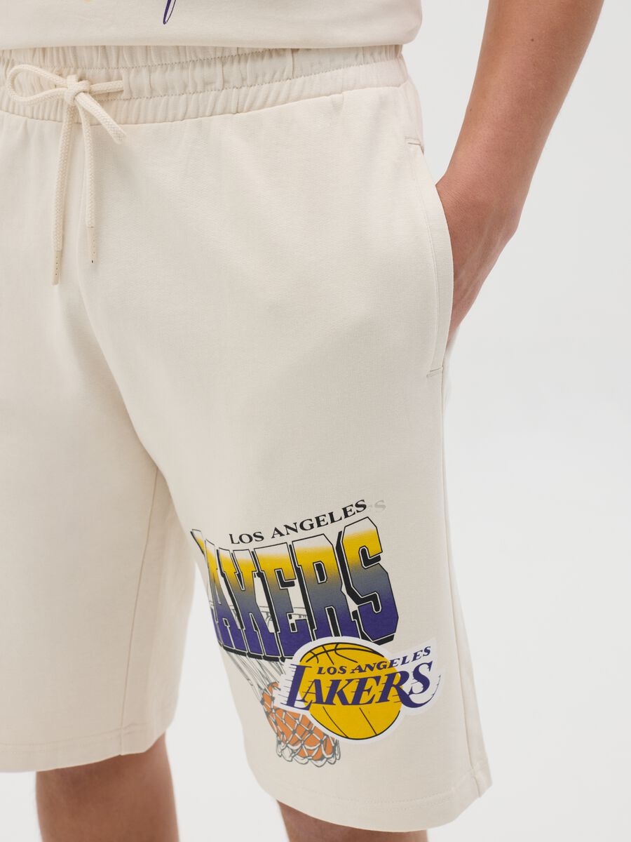 Los Angeles Lakers Men's Cotton Athletic Shorts_2