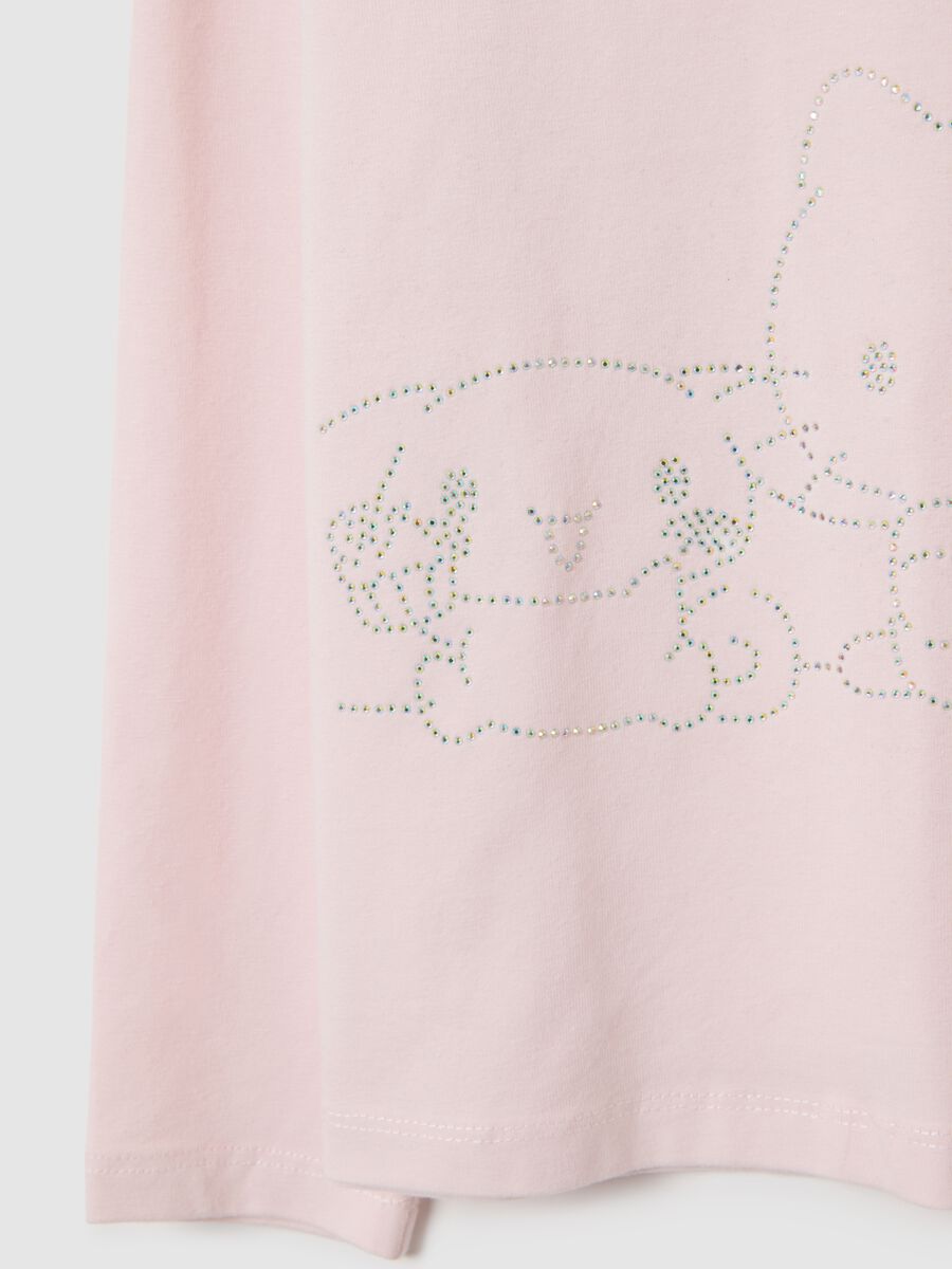 Maglietta da bambina in misto cotone rosa regular fit di Hello Kitty_3