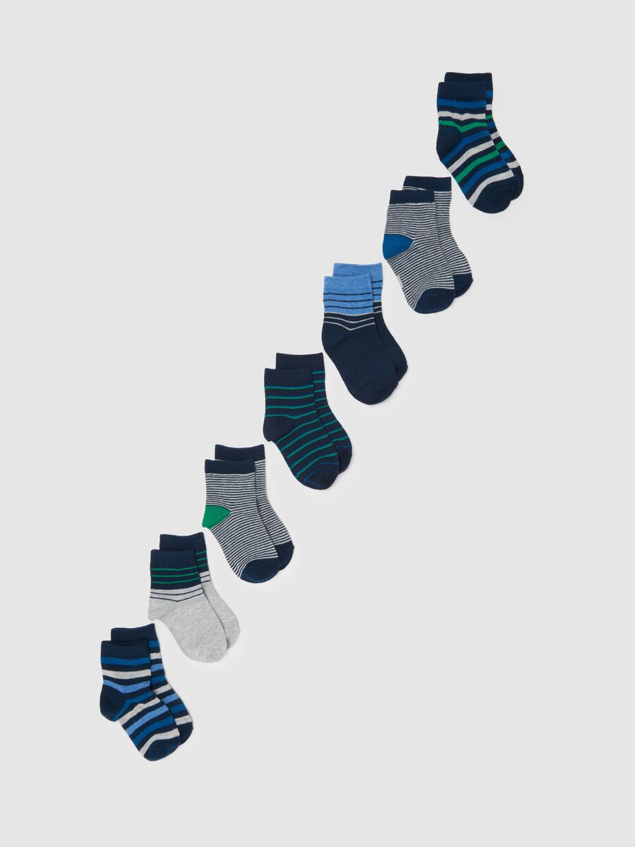 Set of two-pack children's socks in multicolour cotton blend_0
