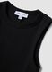 Black cropped stretch cotton tank top_5