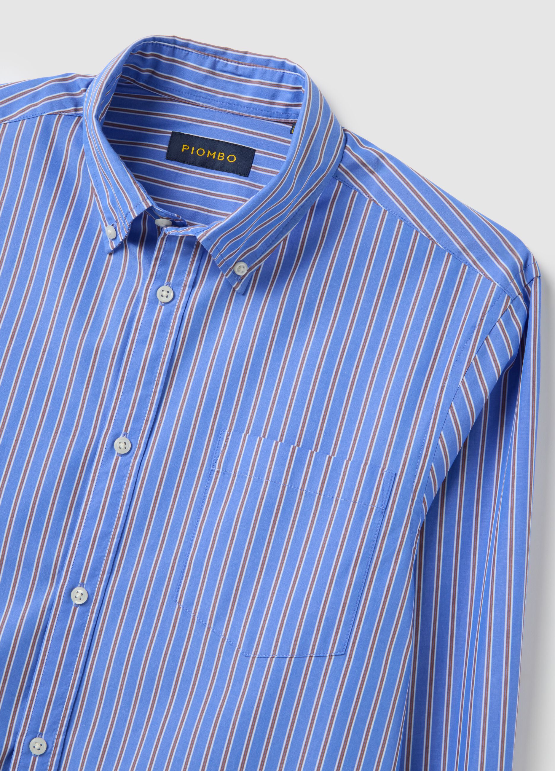 Multicolour pure cotton regular fit shirt