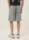 Grey cotton-blend shorts with elasticated waist_2