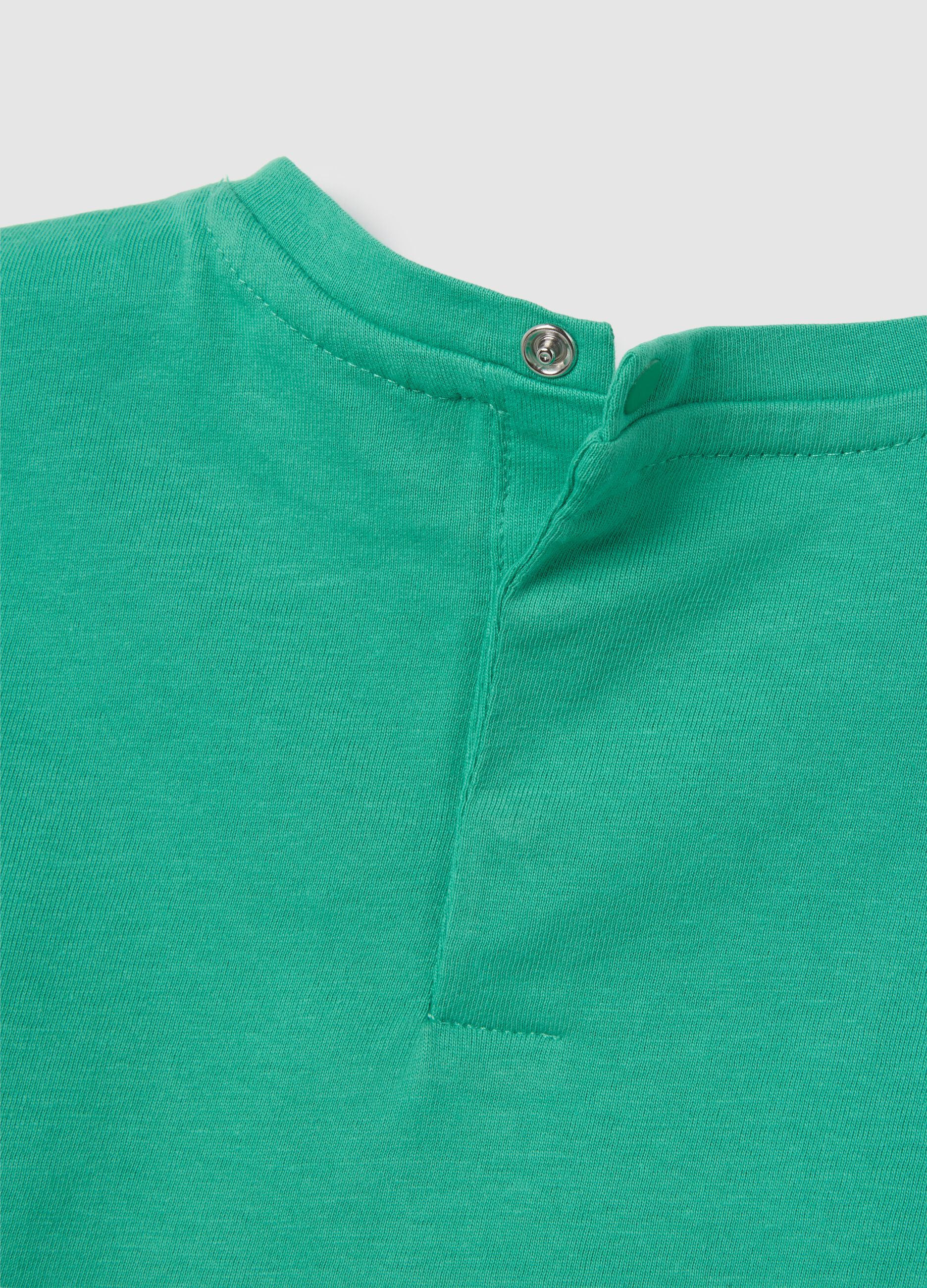 Completo da neonato in puro cotone verde regular fit con stampa Looney Tunes