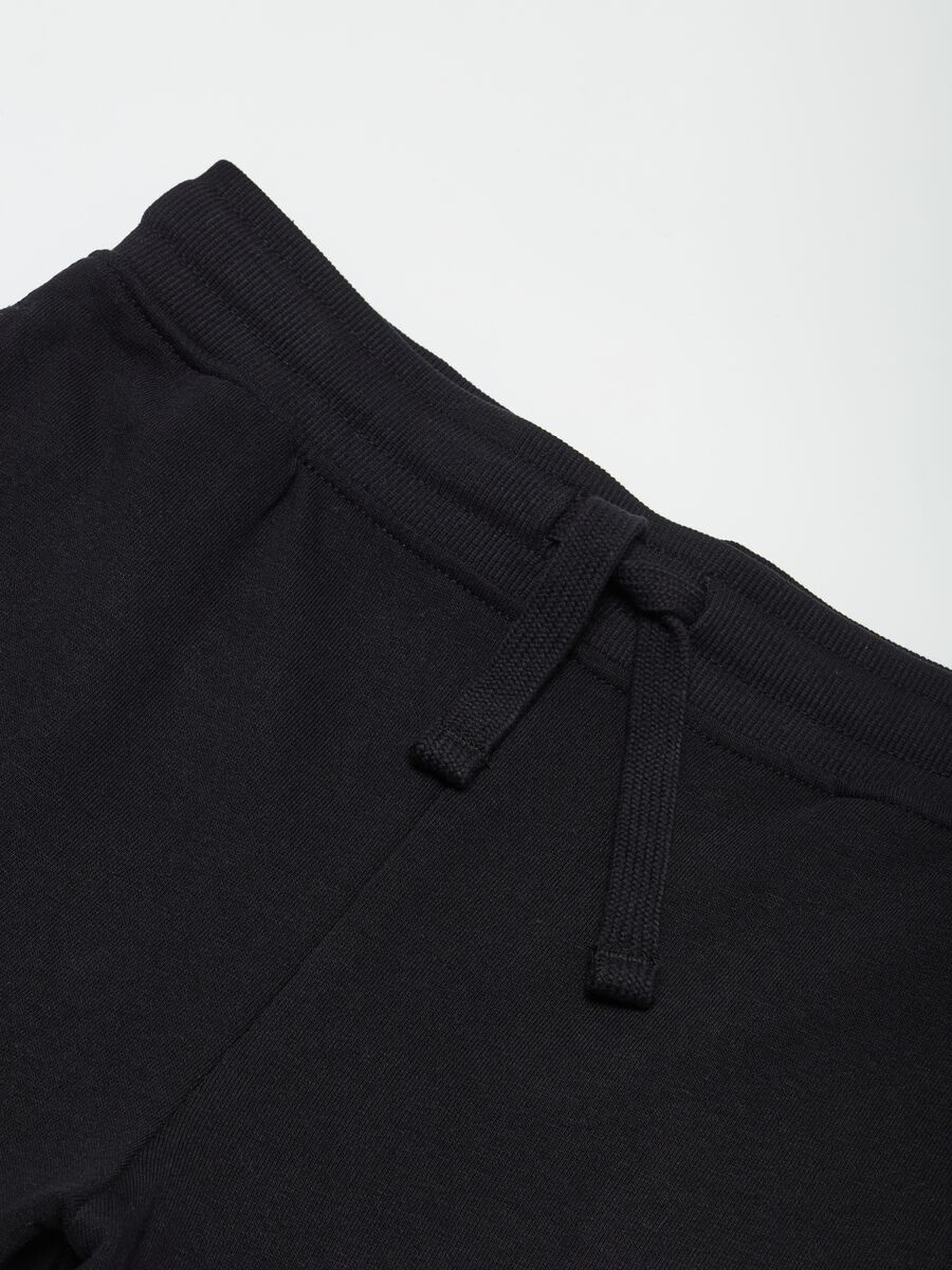 Fleece joggers with drawstring_2