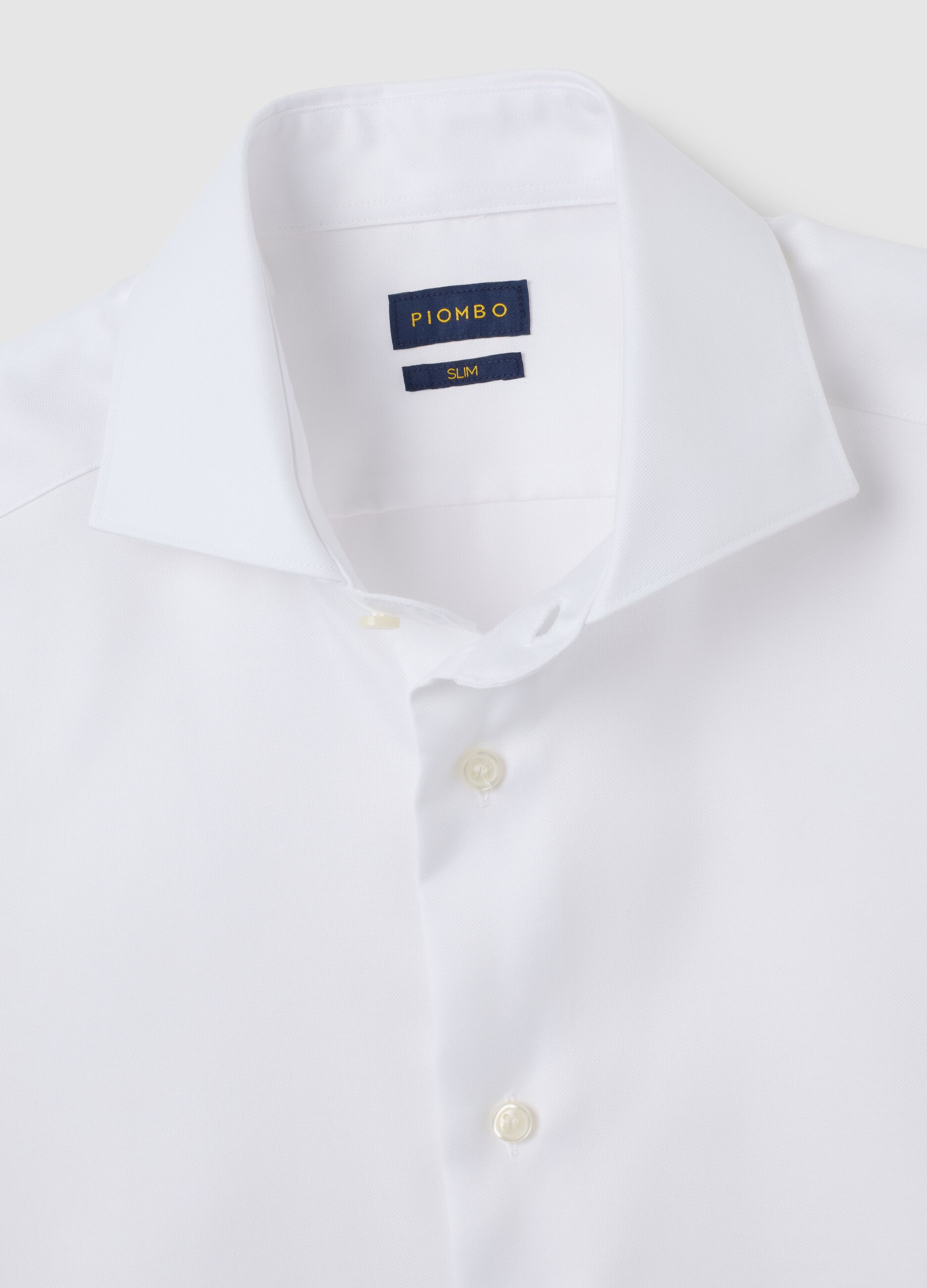 White Slim Fit Pure Cotton Shirt