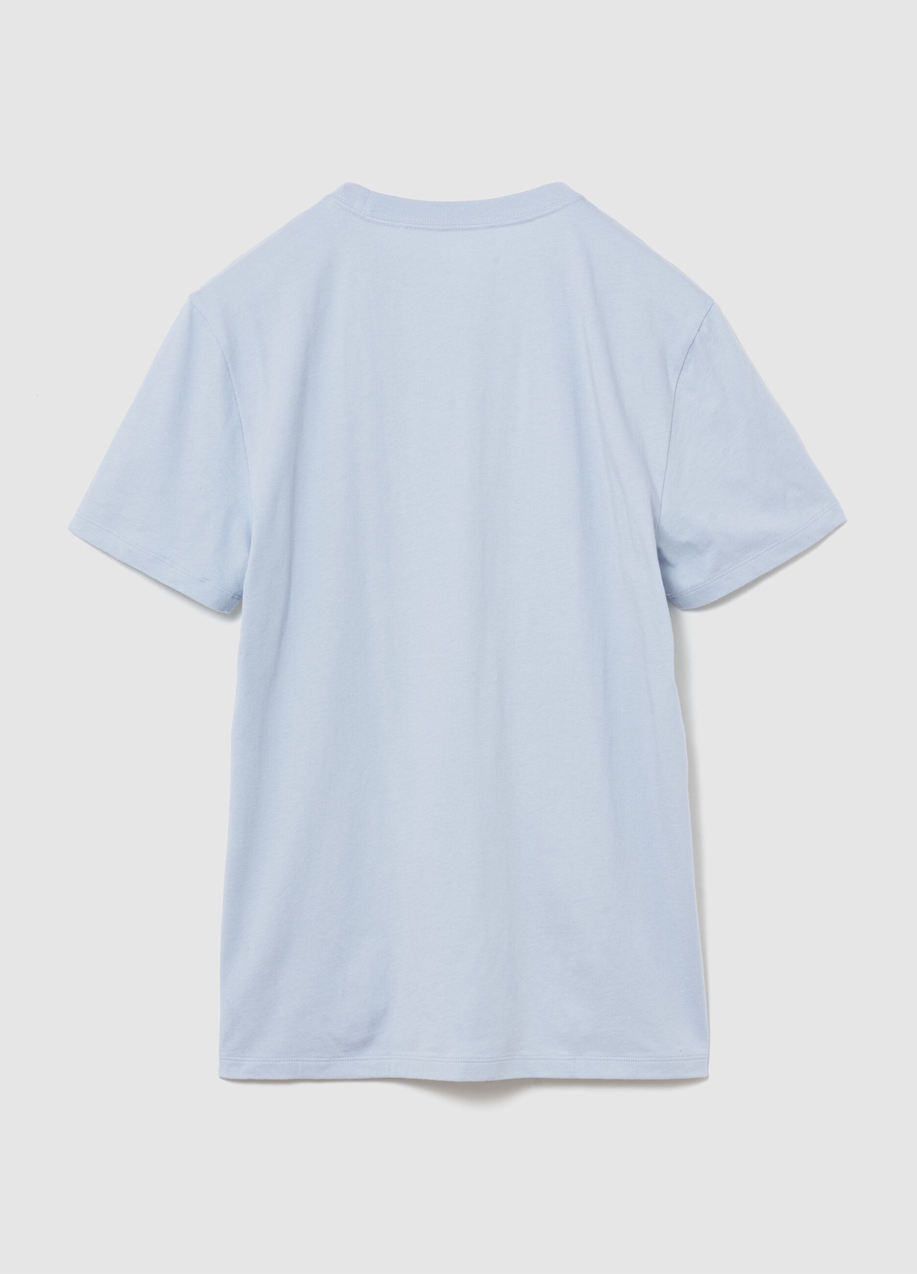 Pure cotton short-sleeve logo T-shirt