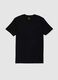 Men's black pure cotton t-shirt_4