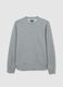 Regular fit grey cotton blend sweatshirt_4