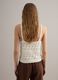 White pure cotton regular-fit knitted vest top_3