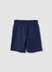 Boy's blue shorts in 100% cotton with regular fit_1