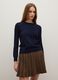 Blue pure wool regular fit sweater_1