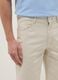 Beige stretch-cotton five-pocket Bermuda shorts_3