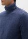 Regular fit blue turtleneck sweater_3