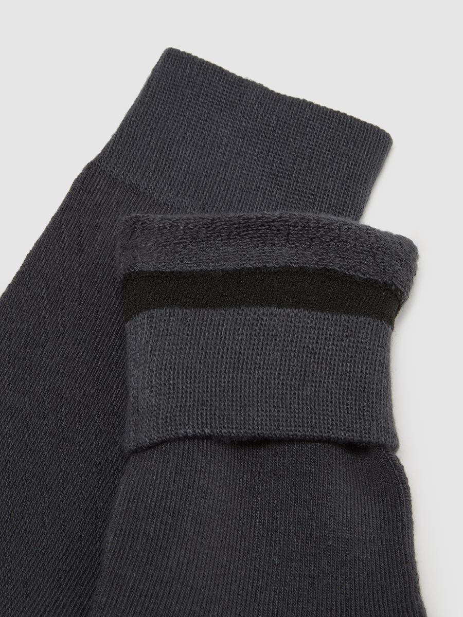 Grey Short Socks Bipack_1