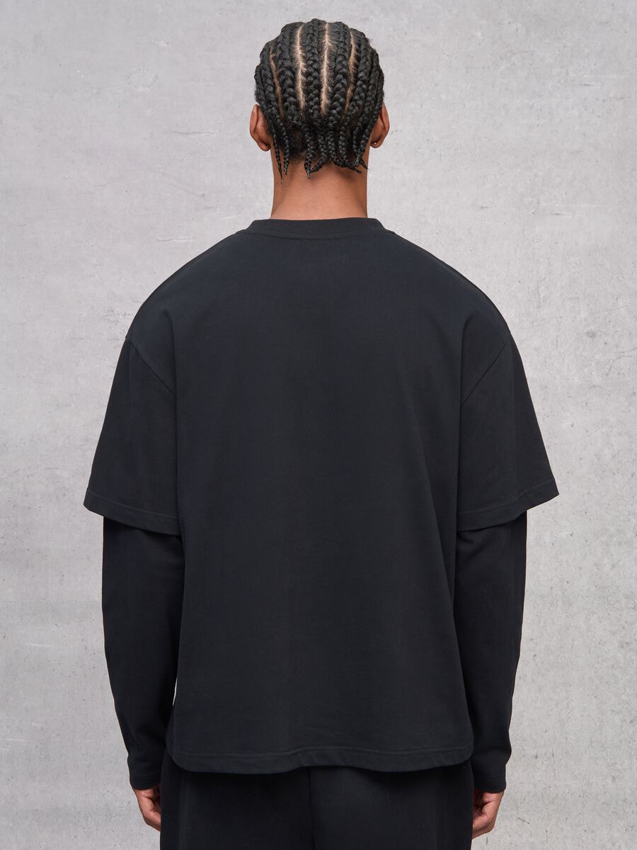 Double Layer Long Sleeve Black_3
