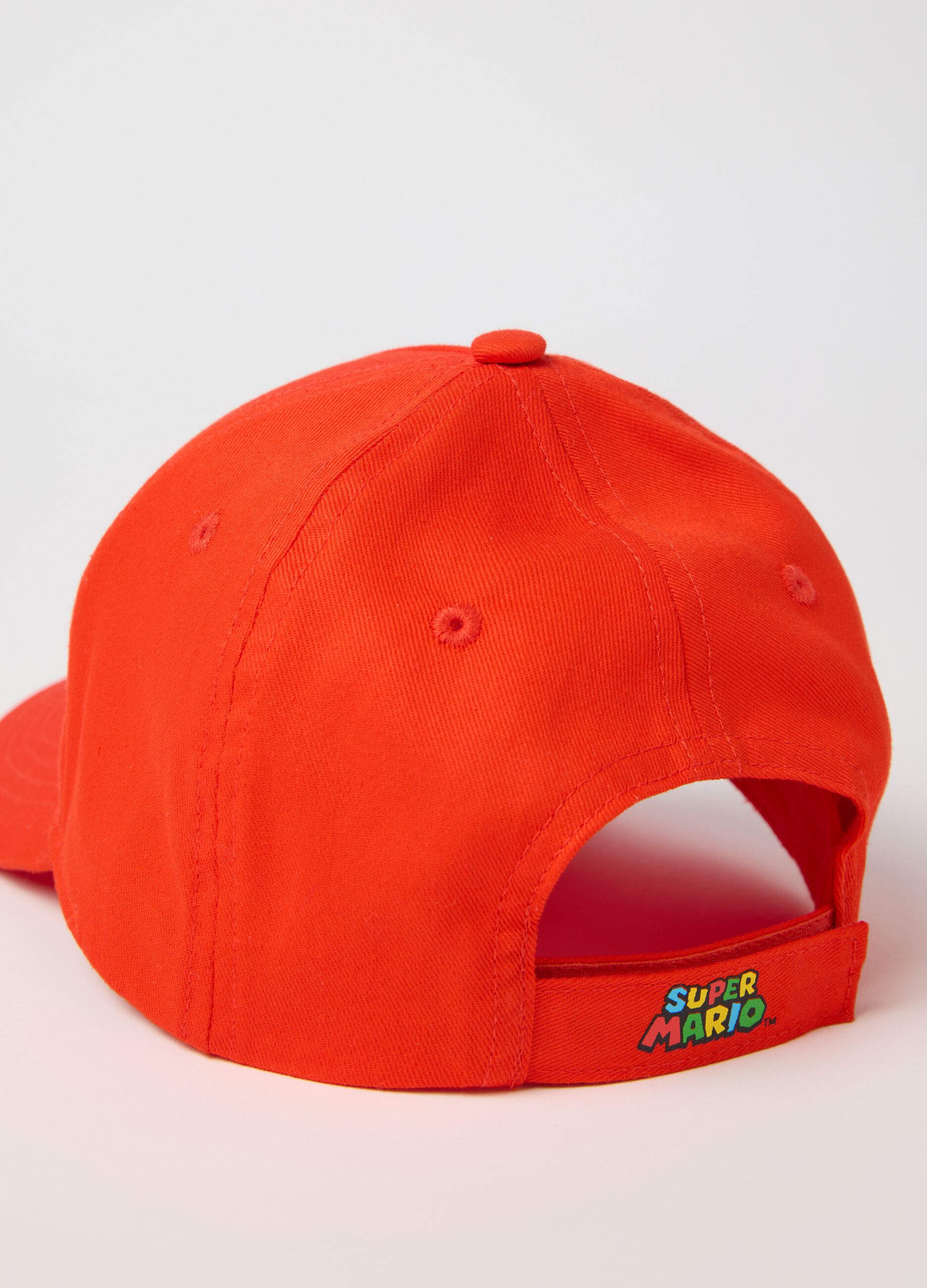 Cappello da bambino in puro cotone multicolor con logo Super Mario