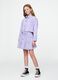 Purple cropped jacket for girls_1