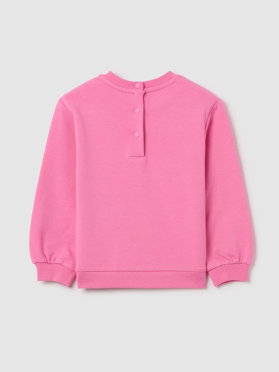 French terry sweatshirt with bum bag print and applications_1