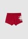 Red Christmas boxers in pure cotton regular fit with print_0