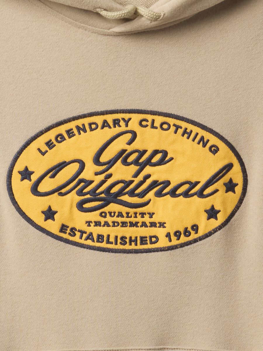 Beige Hoodie Sweatshirt Gap_4
