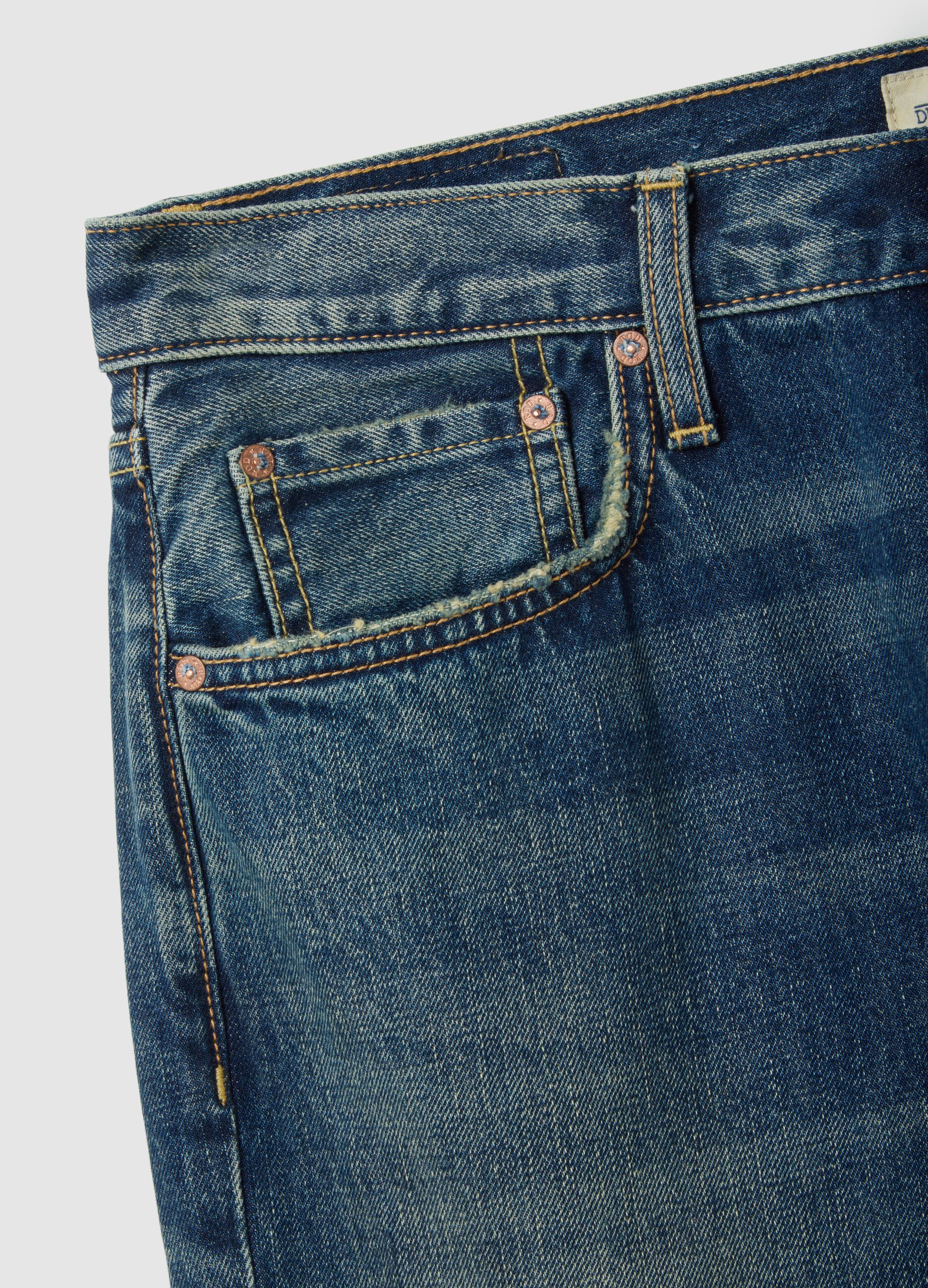 Pure Cotton Regular Fit Denim Jeans