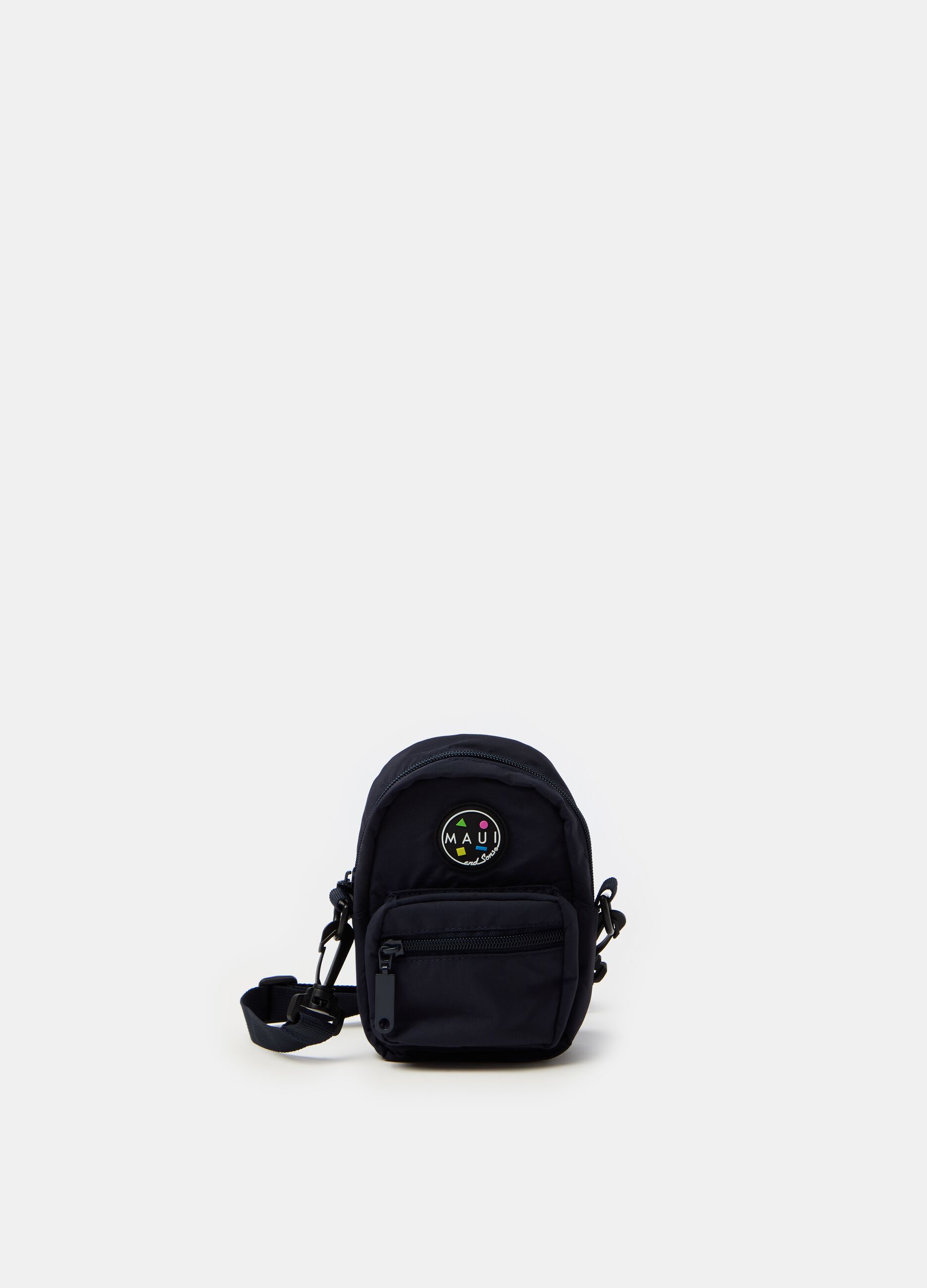 Shoulder bag with logo patch