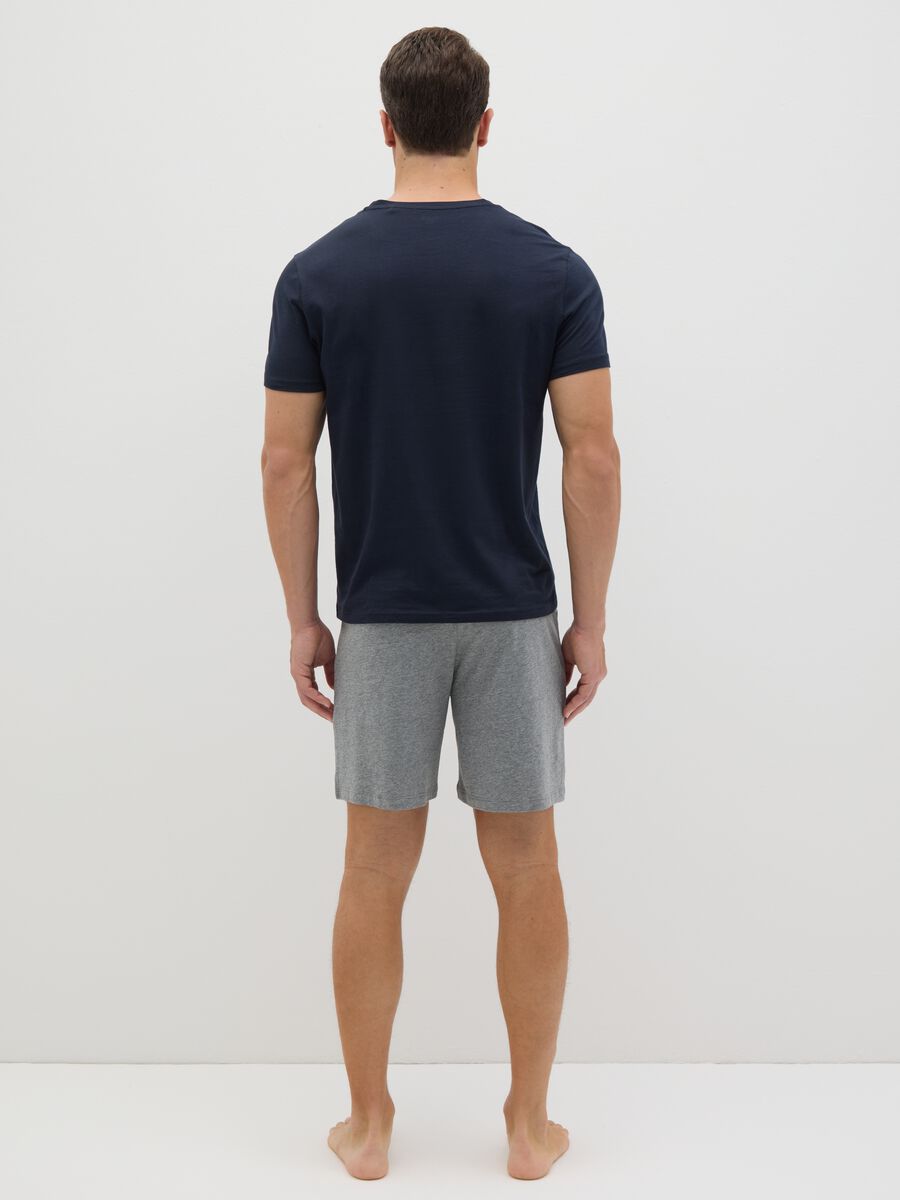 Short cotton pyjamas with V neckline_3