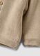 Beige organic cotton hooded jacket for babies_3