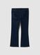 Jeans denim blu scuro bootcut in misto cotone e viscosa elasticizzata_2