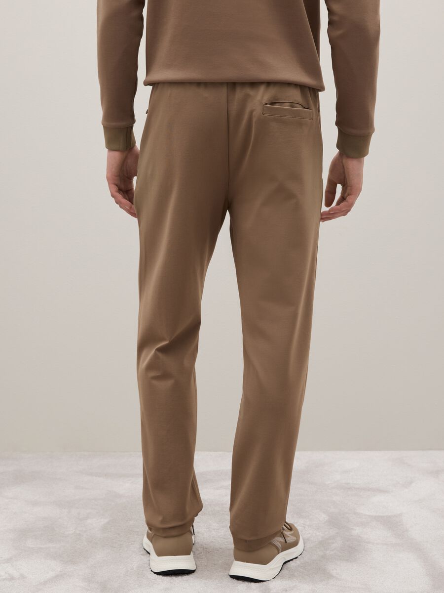 Brown Regular Fit Trousers_2