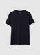 Men's blue pure cotton regular fit t-shirt_4