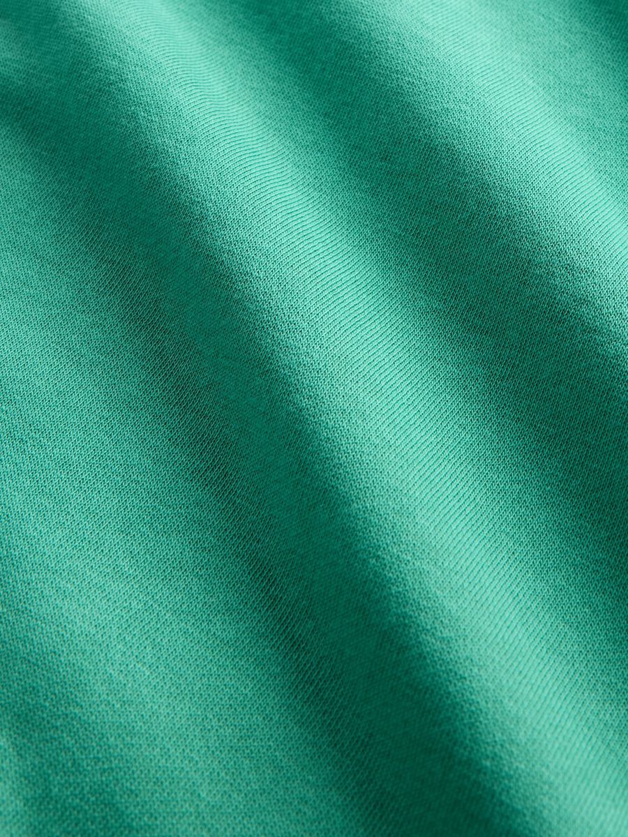 Green Cotton Crew Neck Sweatshirt_5