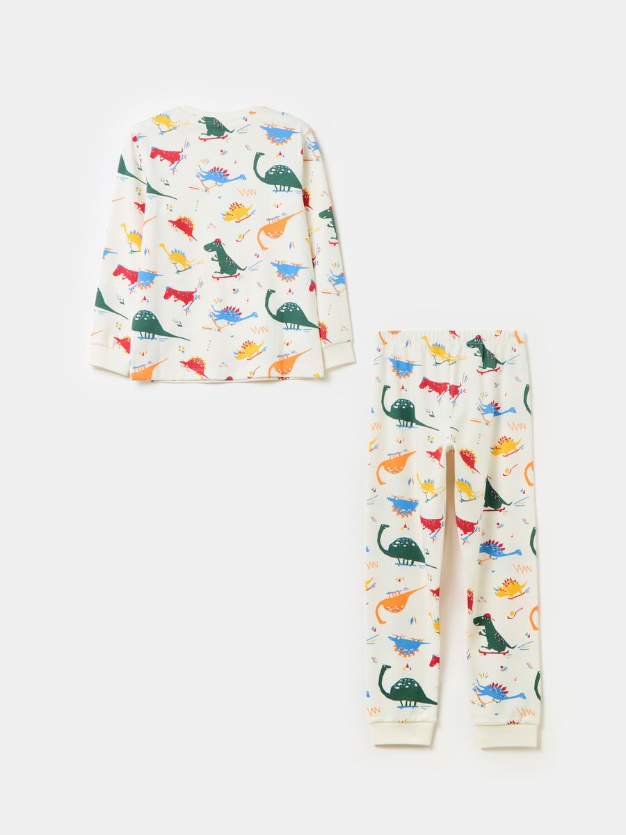 Organic cotton pyjamas with print_1