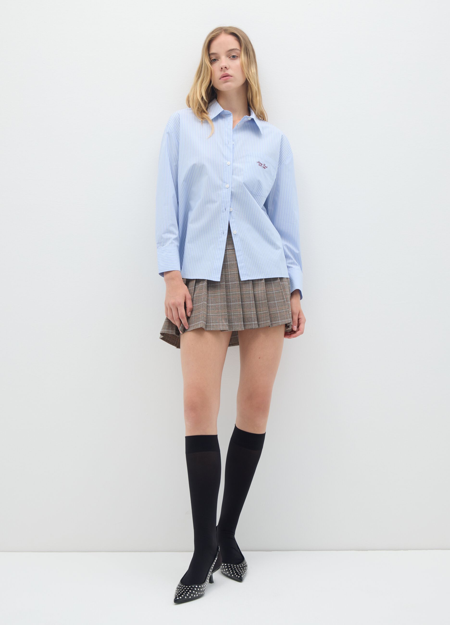 Multicolour pure cotton shirt regular fit