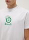 White regular fit pure cotton T-shirt with Boston Celtics logo_3