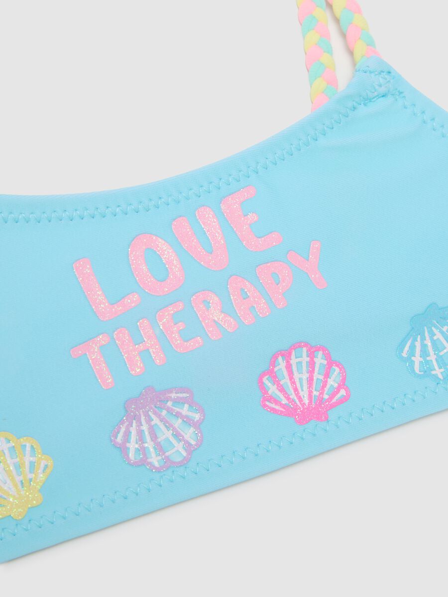 Girl's Bikini with Marine Patterns_2