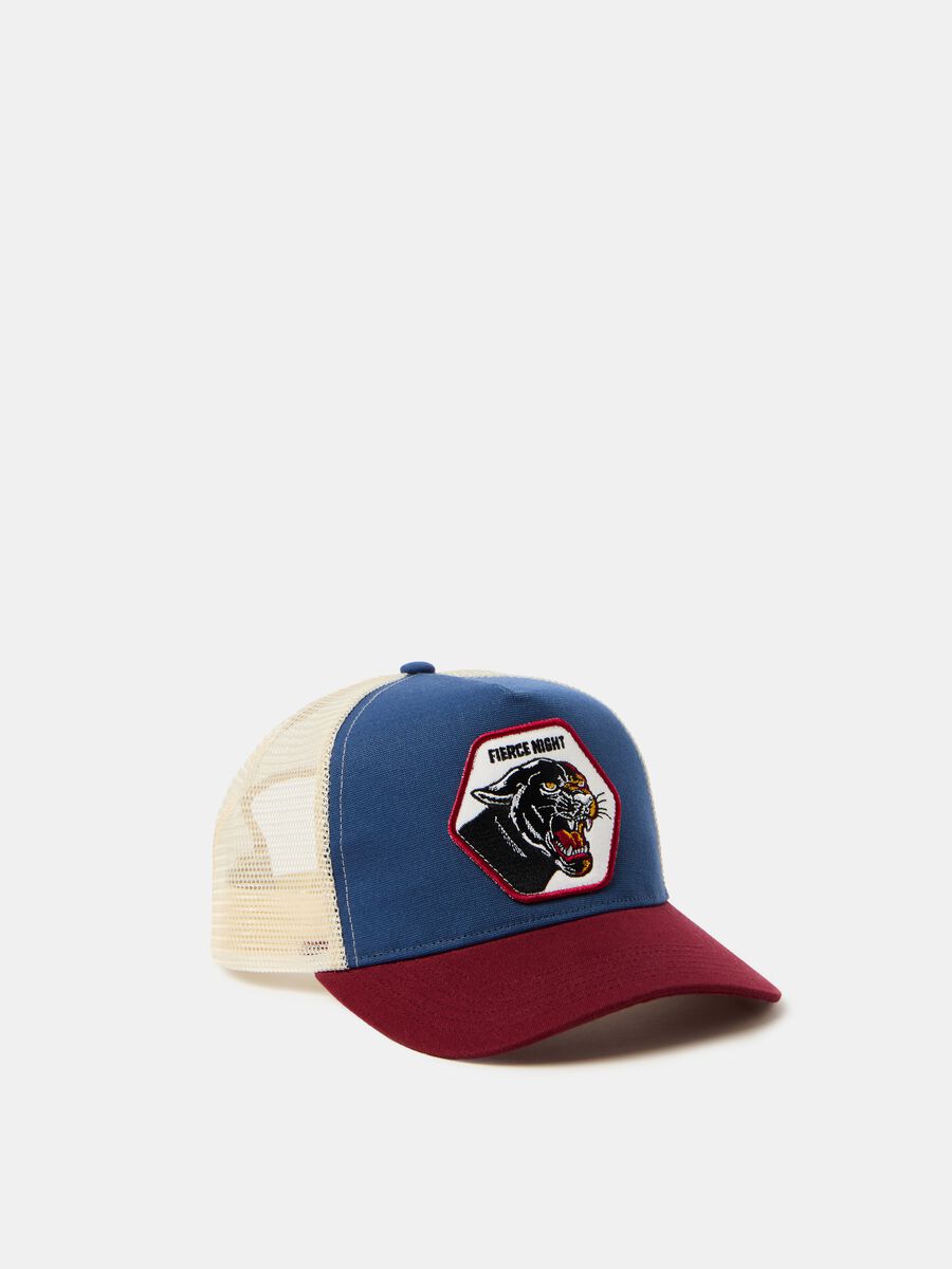 Baseball cap with panther patch_0