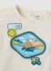Baby boys&rsquo; white pure cotton regular-fit T-shirt with teddy bear print_3
