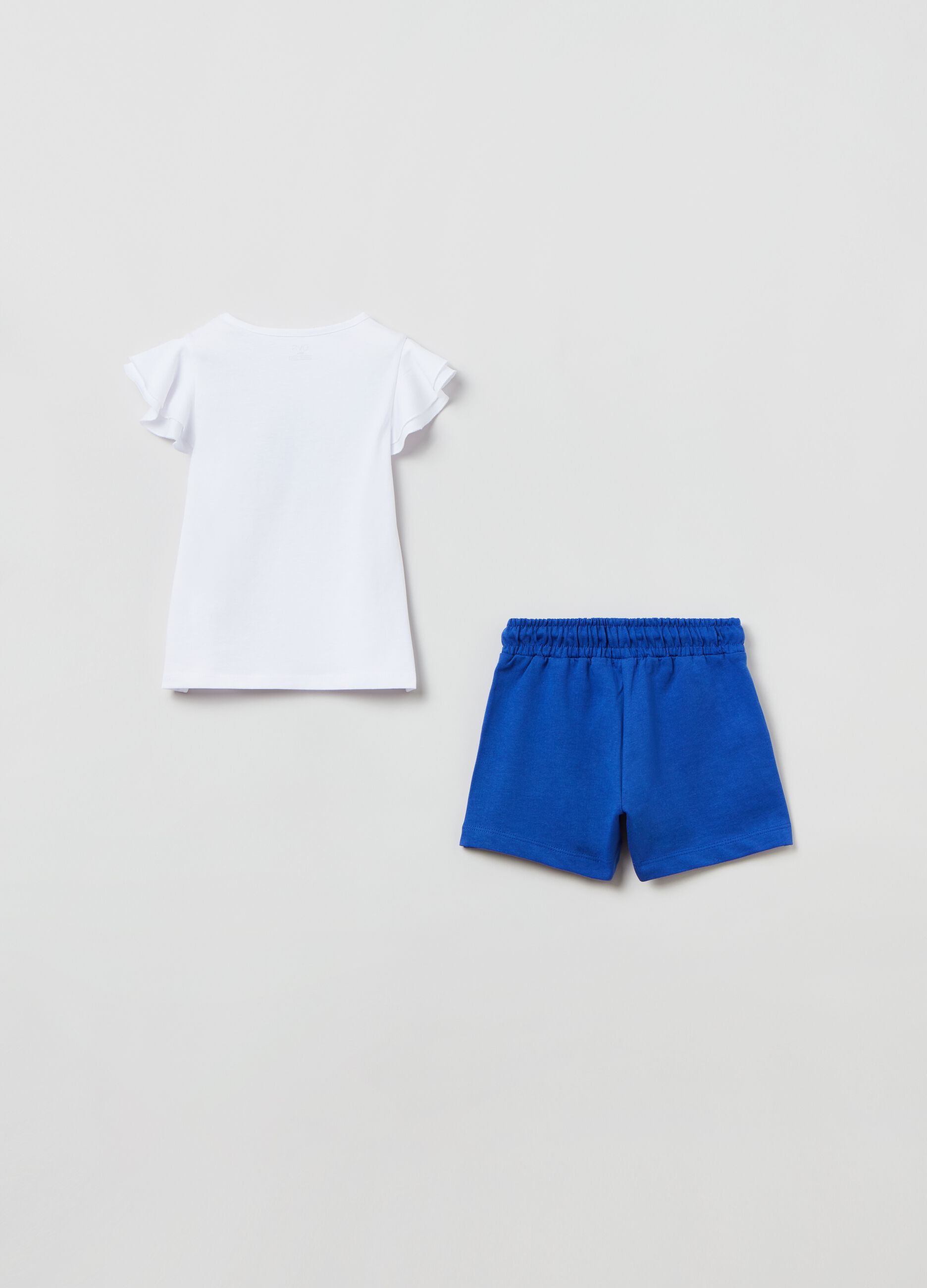 Jogging set in cotone con stampa e strass_1