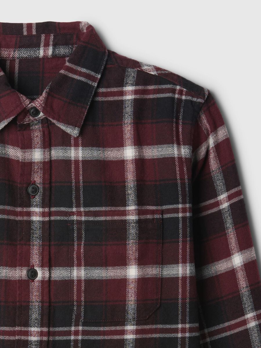 Flannel shirt with check pattern_4