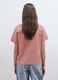 Pink pure cotton T-shirt with Paris print_3