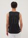 Black regular-fit boys&rsquo; vest with contrast trims, oversized style_1
