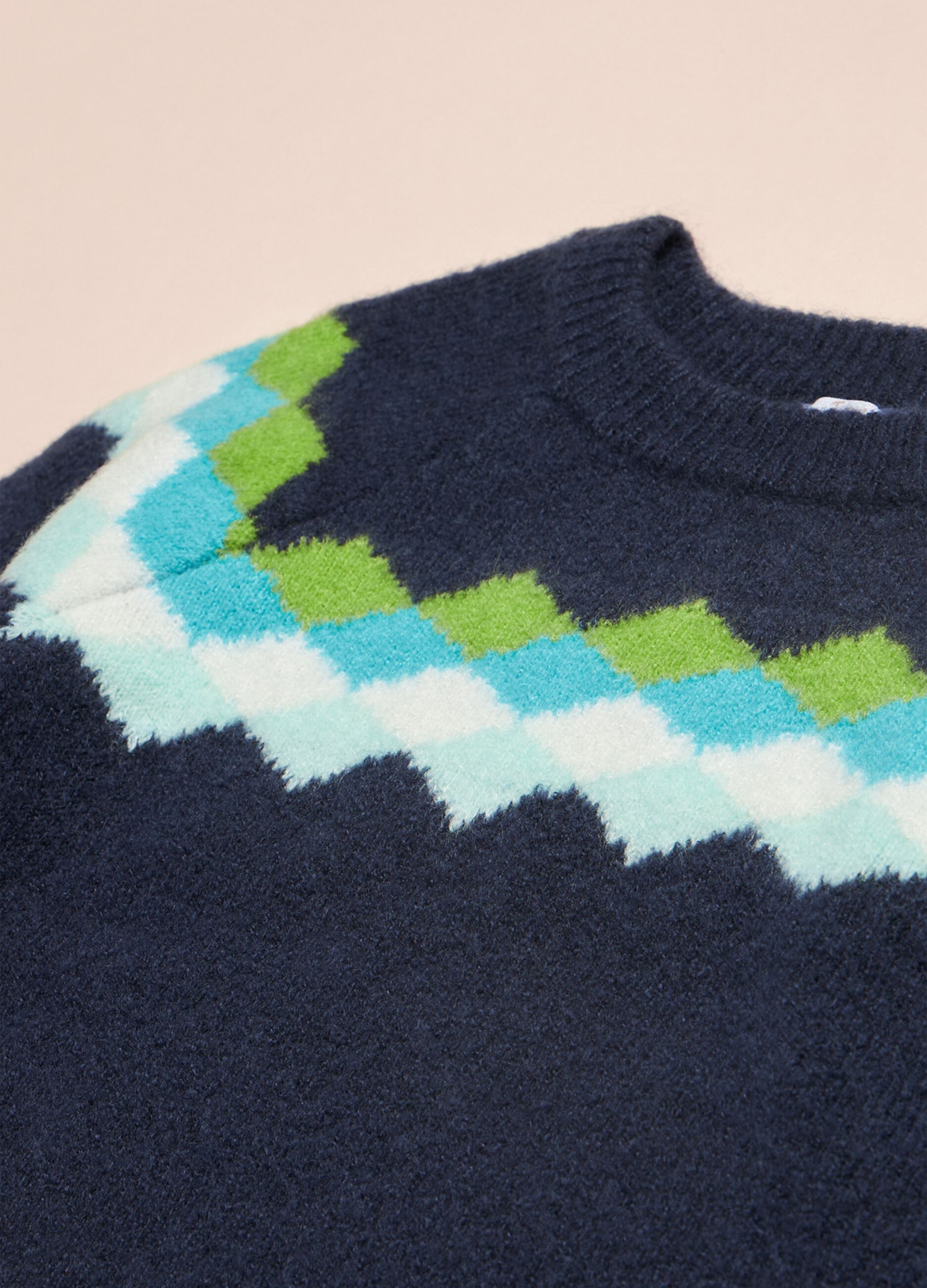 Maglione tricot con intarsio_1