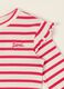 Baby girl white and red striped stretch cotton bodysuit_1