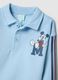 Blue pure cotton children's outfit with Mickey Mouse_2