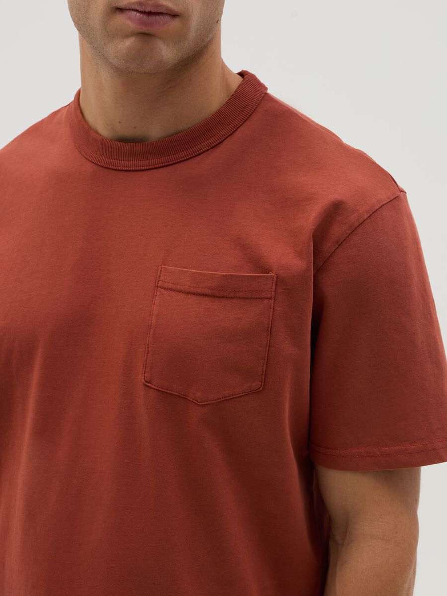 Relaxed-fit T-shirt in cotton with pocket_3