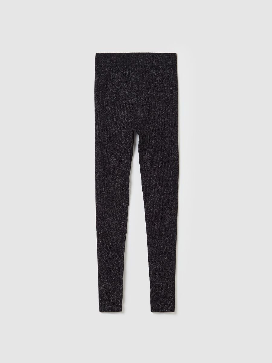 Ribbed lurex leggings_4