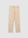 Regular Fit Beige Pure Cotton Trousers_4